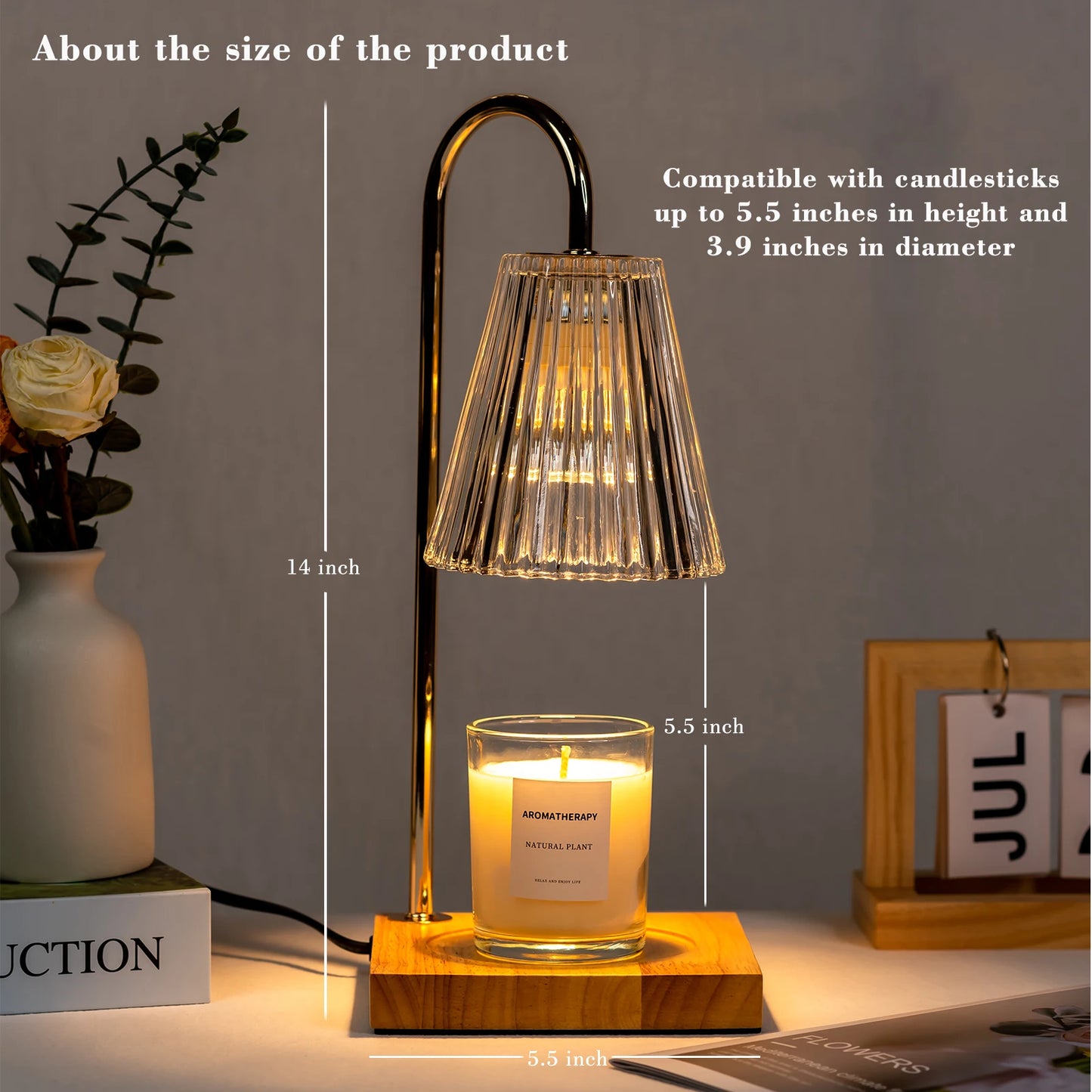 Candle Warmer Lamp With Timer Dimmer