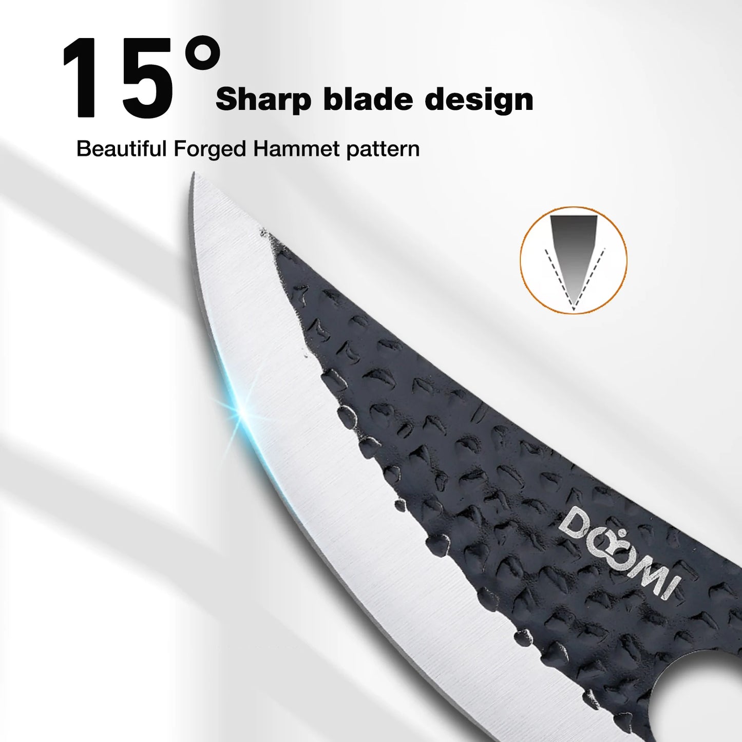 Kitchen Viking Knife with Sheath, Hand-Forged