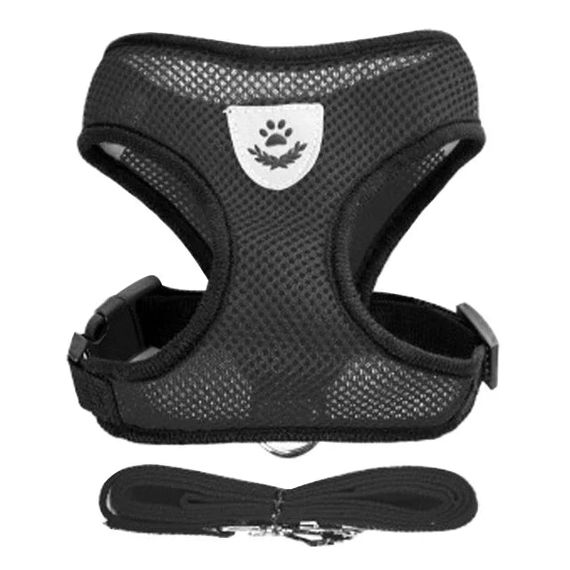 Cat Vest Harness with Lead Leash For Small Dogs and Cats, Polyester, Adjustable, Mesh