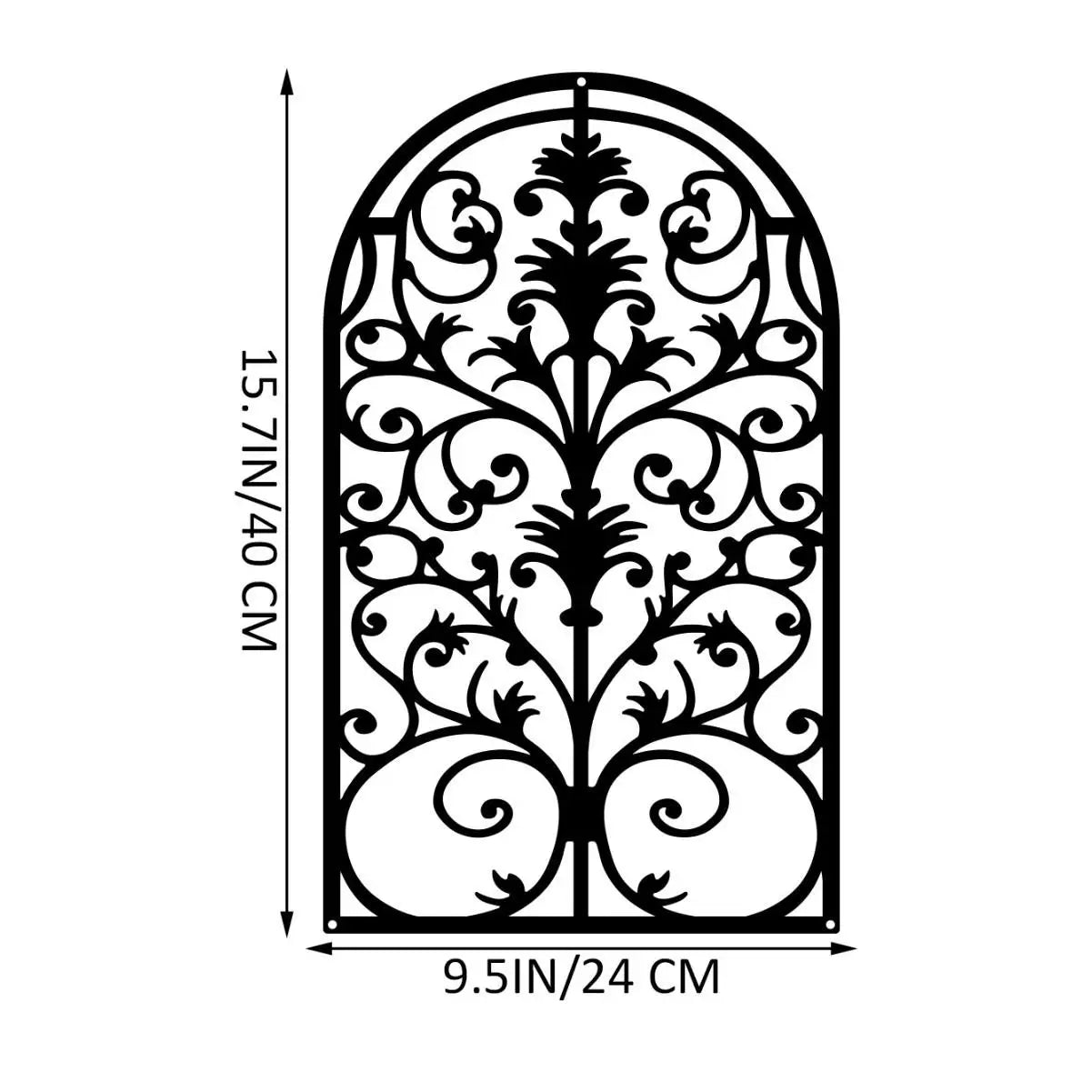 European-style Wall Fake Window Metal Craftwork
