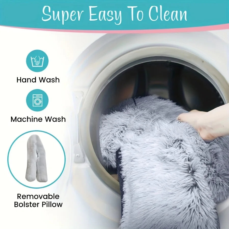 Pet Sofa Cushion, Dog and Cat Blanket with Soft Neck Pad
