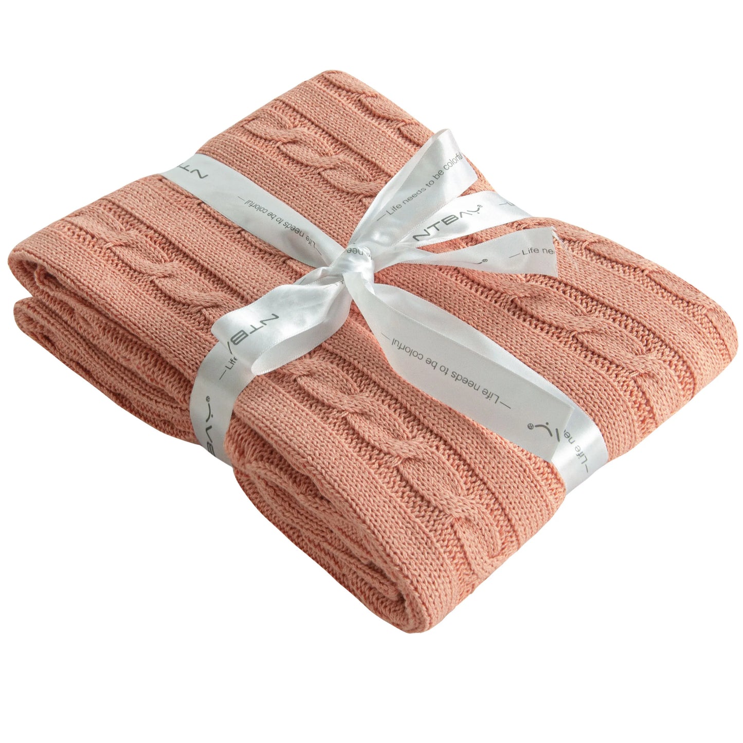 Baby and Toddler Crib Blanket, 100% Cotton Cable Knit , Soft, Warm, Unisex