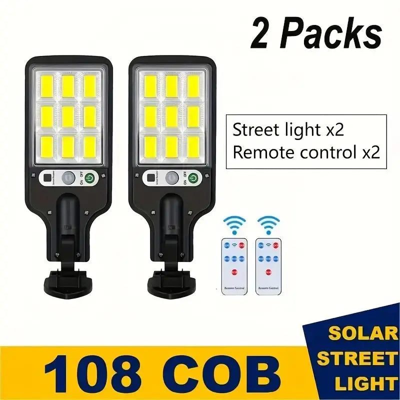 4 pc Solar Outdoor LED Wall Light, Waterproof