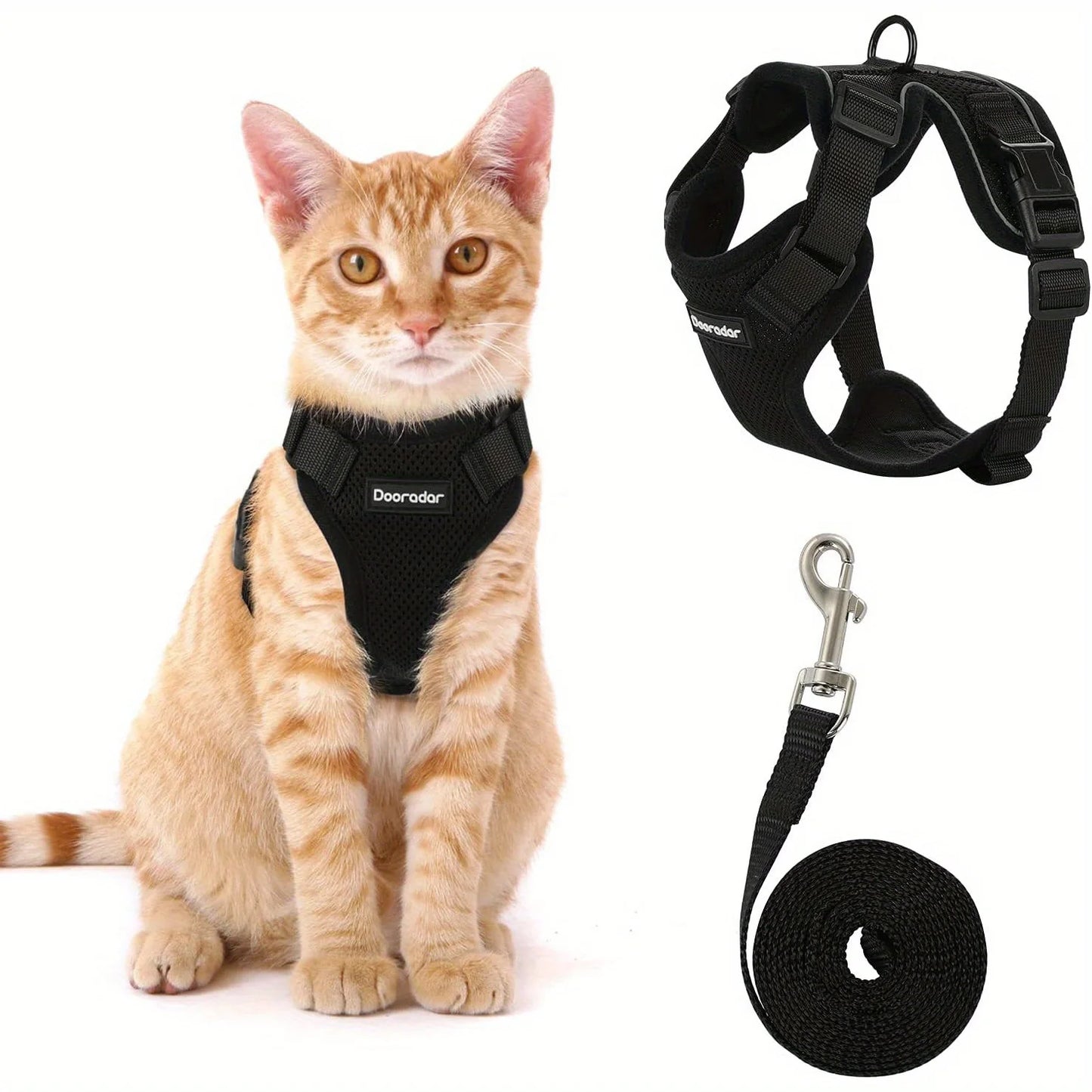 Non-Slip Adjustable Cat Leash and Vest
