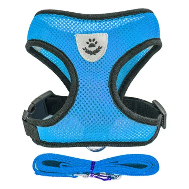 Cat Vest Harness with Lead Leash For Small Dogs and Cats, Polyester, Adjustable, Mesh