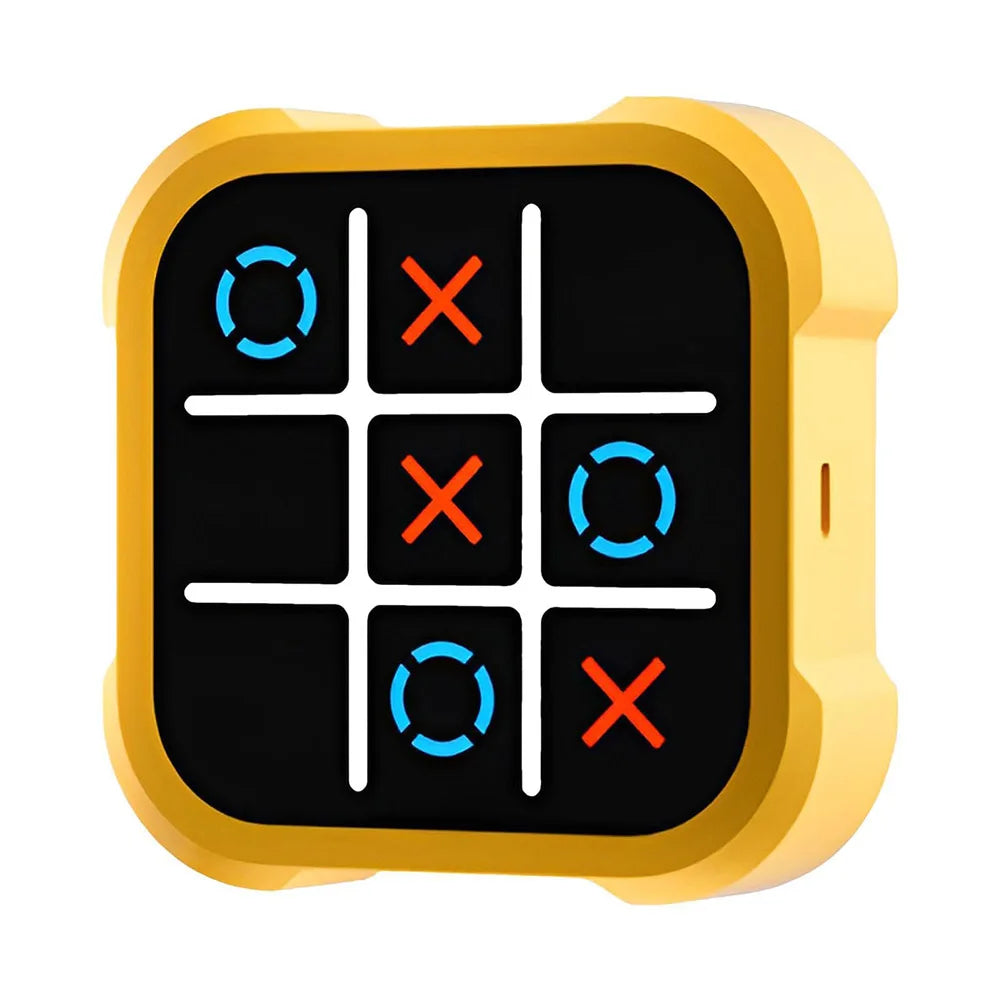 3-in-1 Portable Travel Games, TIC-TAC-TOE, Chess, Focus Challenge, Puzzles for Educational and Memory Growth