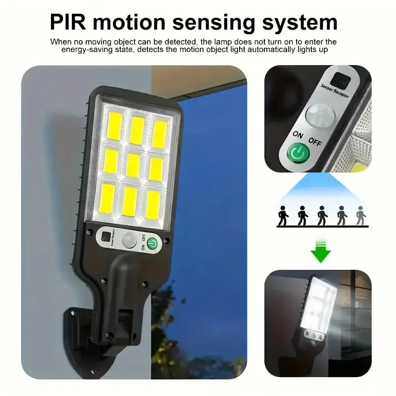 4 pc Solar Outdoor LED Wall Light, Waterproof