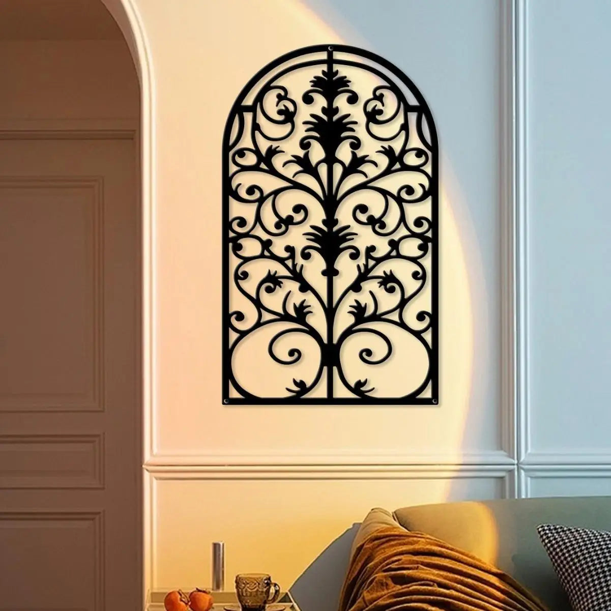 European-style Wall Fake Window Metal Craftwork