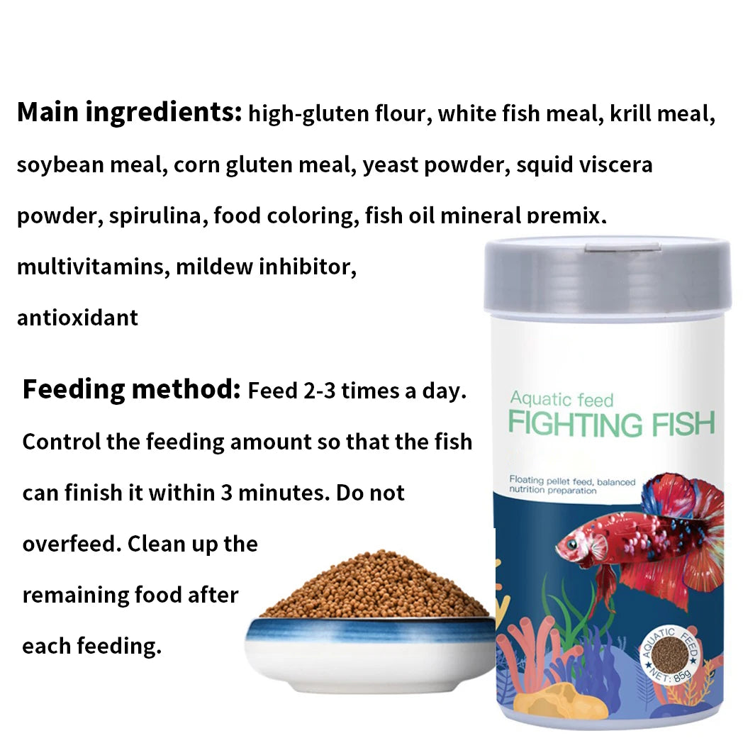 Super Fresh Beta Fish Food, all natural, protein rich, calcium, clean water quality