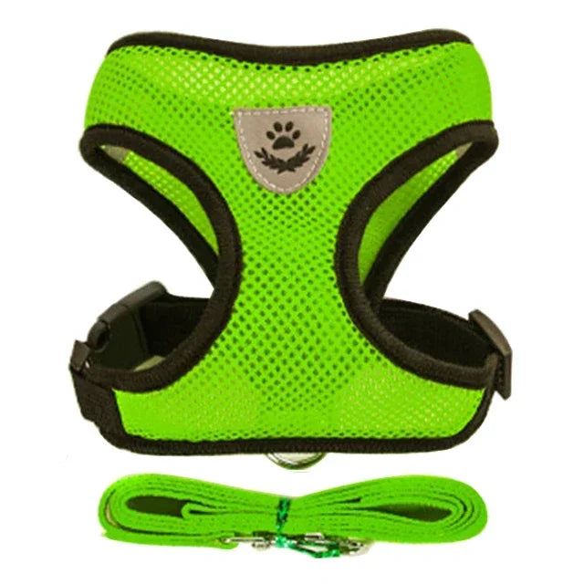 Cat Vest Harness with Lead Leash For Small Dogs and Cats, Polyester, Adjustable, Mesh