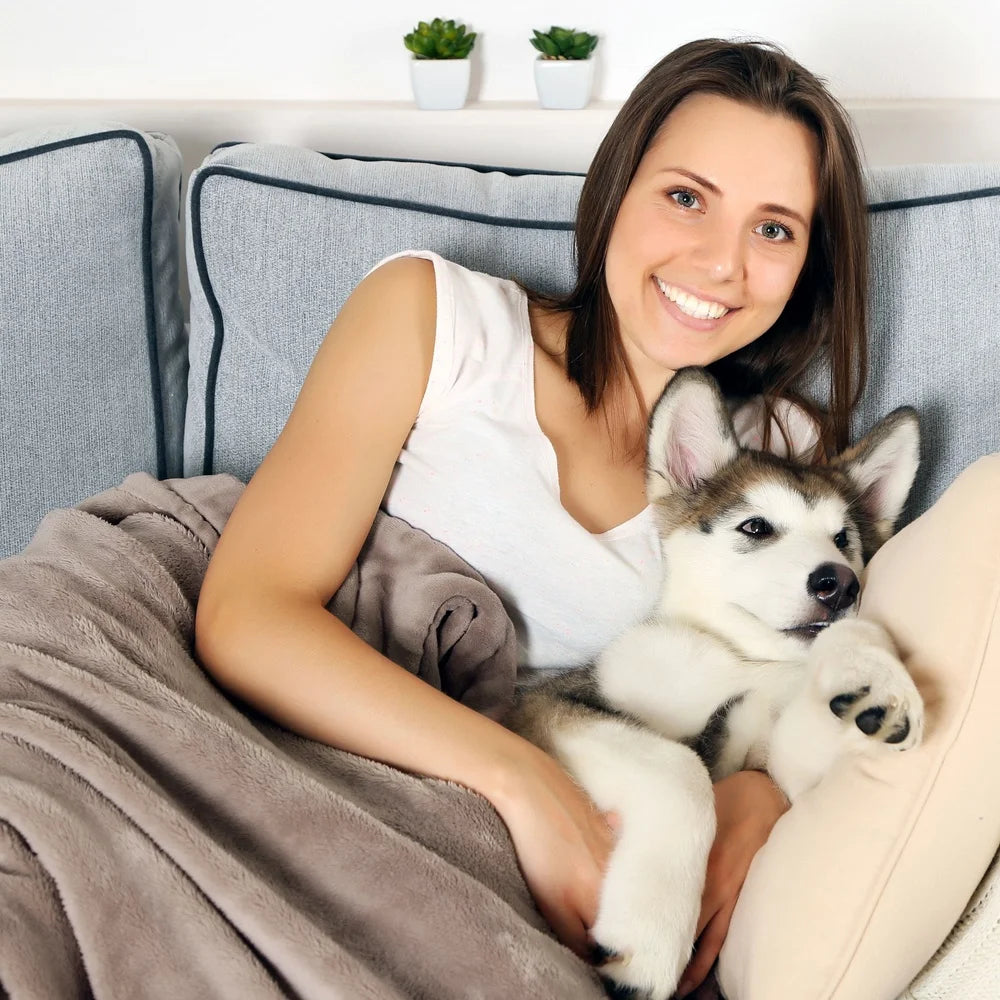 Waterproof Reversible Dog or Cat Blanket, Furniture Protector