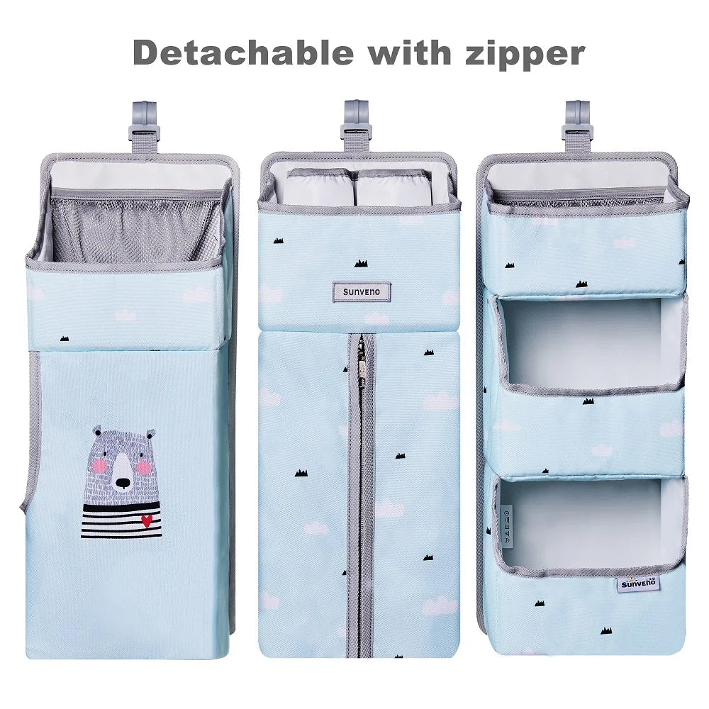 Crib Organizer for Baby Crib, Hanging Storage Bag, Organizer for Essentials