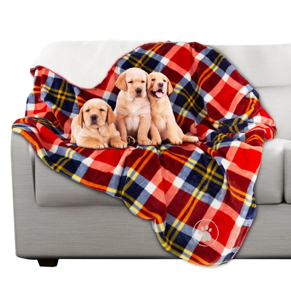 Waterproof Reversible Dog or Cat Blanket, Furniture Protector