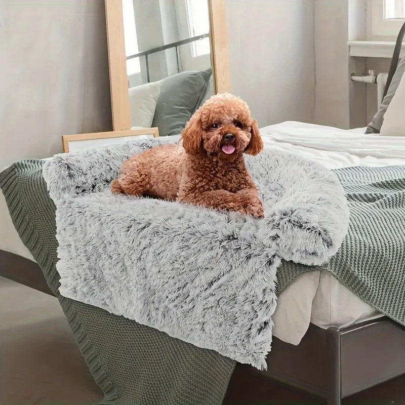 Pet Sofa Cushion, Dog and Cat Blanket with Soft Neck Pad