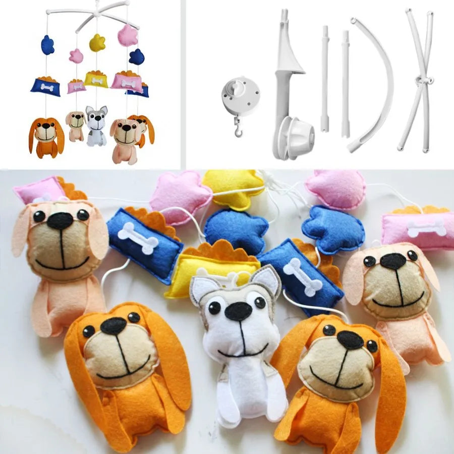 Crib Pet Mobile, Boy, Girl, Rattle Toy