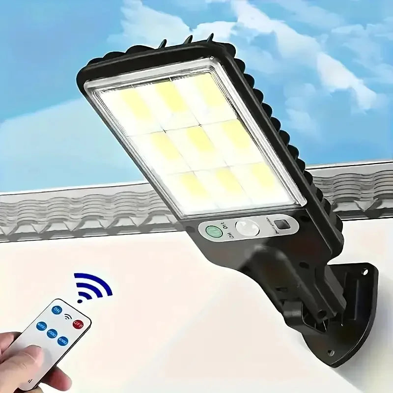4 pc Solar Outdoor LED Wall Light, Waterproof