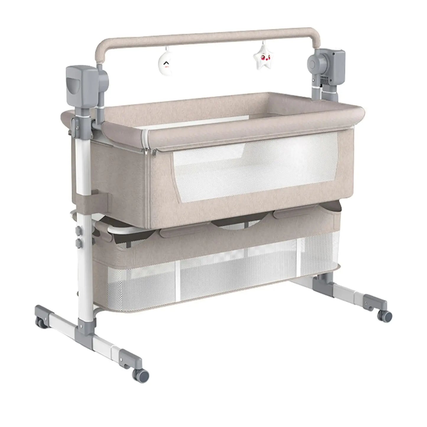 Rocking Baby Cot, Crib, Cradle, Bassinet, Portable with Mosquito Net