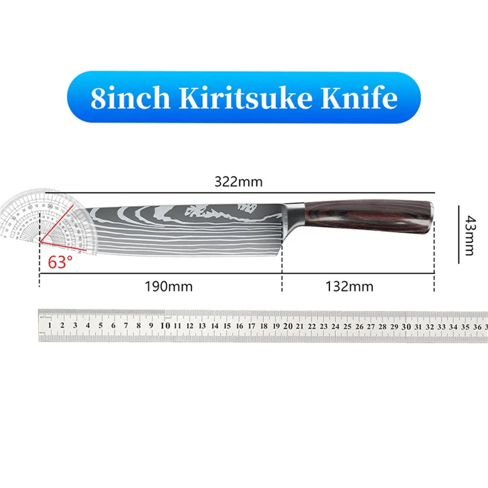 8 Inch Professional Knife, High Carbon Stainless Steel