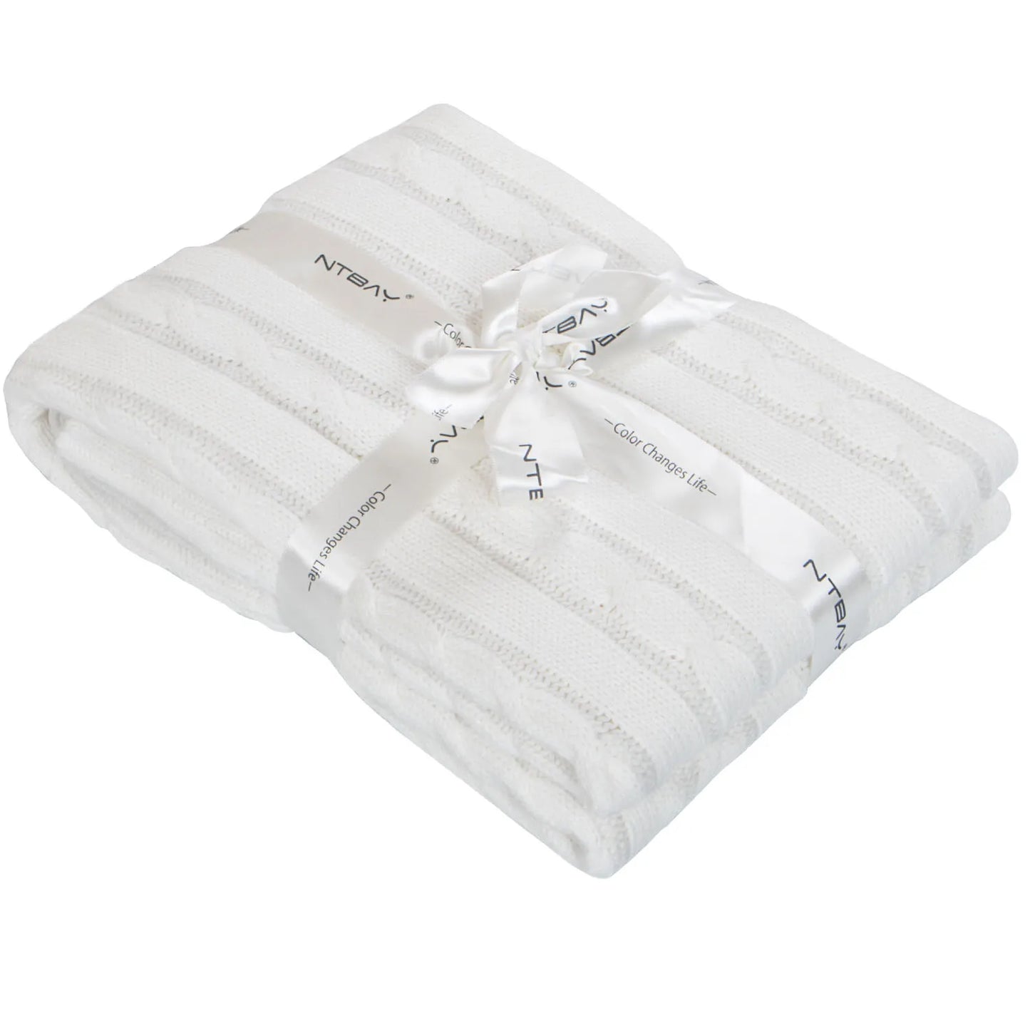 Baby and Toddler Crib Blanket, 100% Cotton Cable Knit , Soft, Warm, Unisex