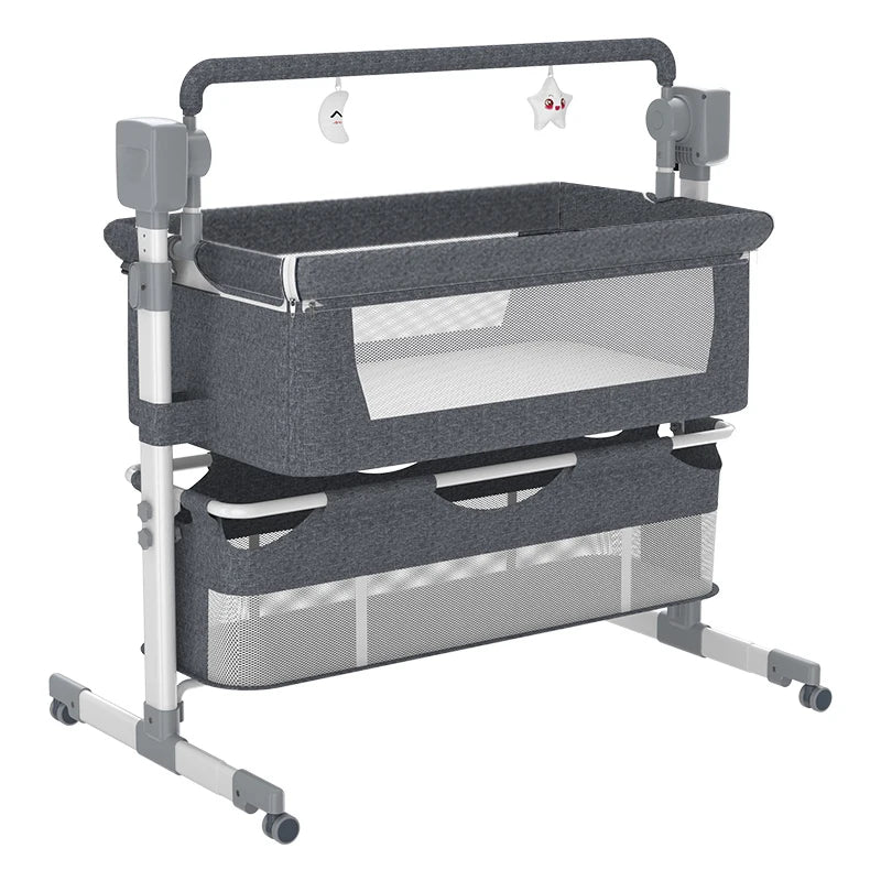 Rocking Baby Cot, Crib, Cradle, Bassinet, Portable with Mosquito Net