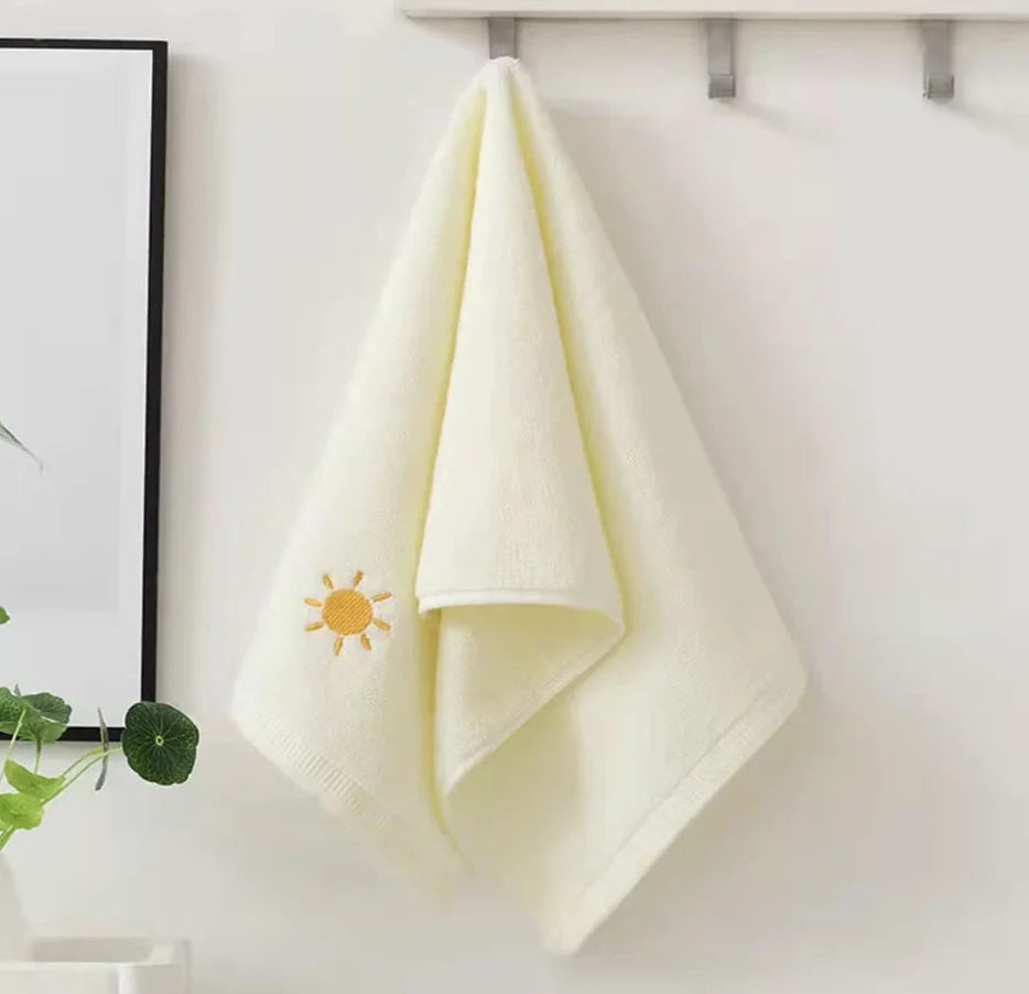 Bathroom Cotton Hand Towels, Set of 4, Absorbent and Soft