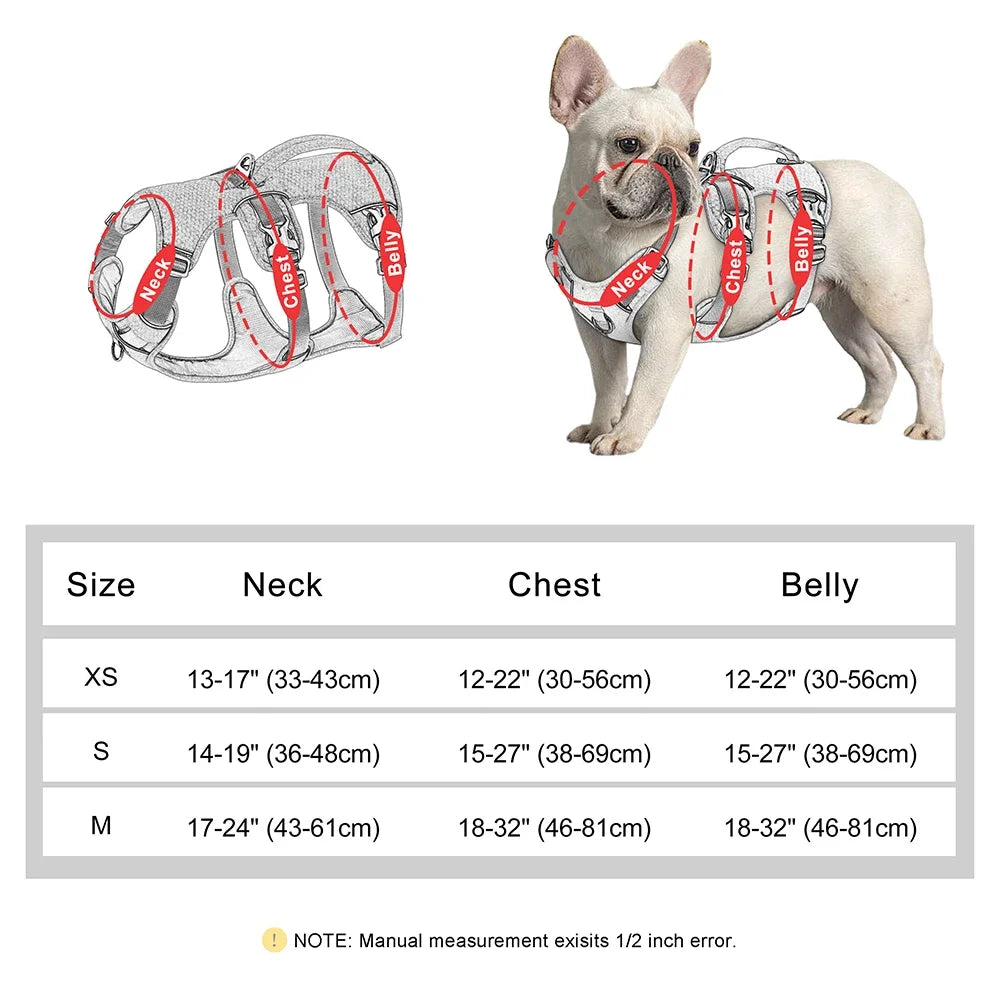 Escape Proof Adjustable Nylon Dog Harness, Reflective, Durable