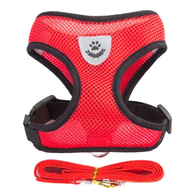 Cat Vest Harness with Lead Leash For Small Dogs and Cats, Polyester, Adjustable, Mesh