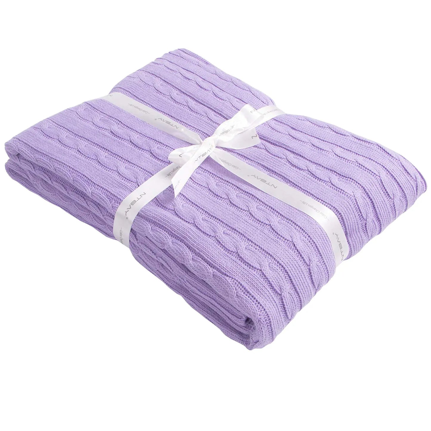 Baby and Toddler Crib Blanket, 100% Cotton Cable Knit , Soft, Warm, Unisex