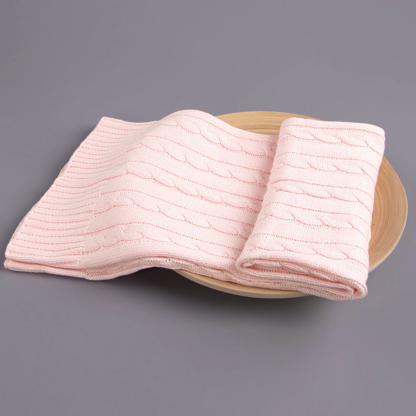 Baby and Toddler Crib Blanket, 100% Cotton Cable Knit , Soft, Warm, Unisex