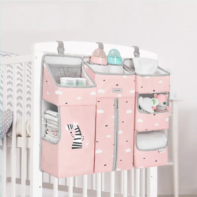 Crib Organizer for Baby Crib, Hanging Storage Bag, Organizer for Essentials