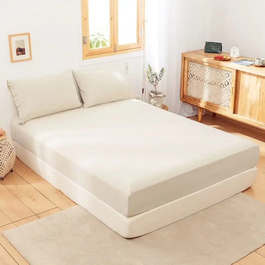 Simple & Opulence Linen Fitted Sheet (1 Piece) - 14 Inch Deep Pocket, Breathable