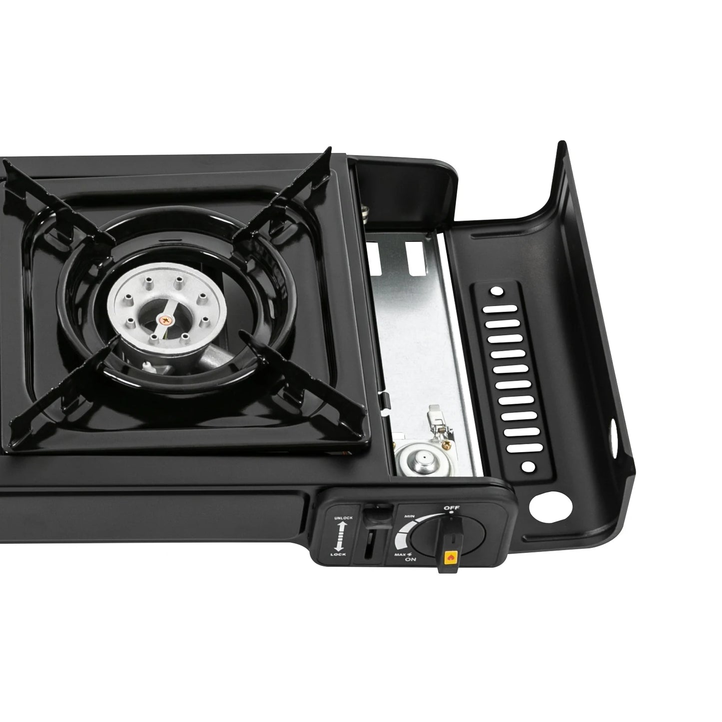 Portable Camping Stove, 2 Burners, Butane, Carrying Case, Adjustable Fire Power, Auto Ignition