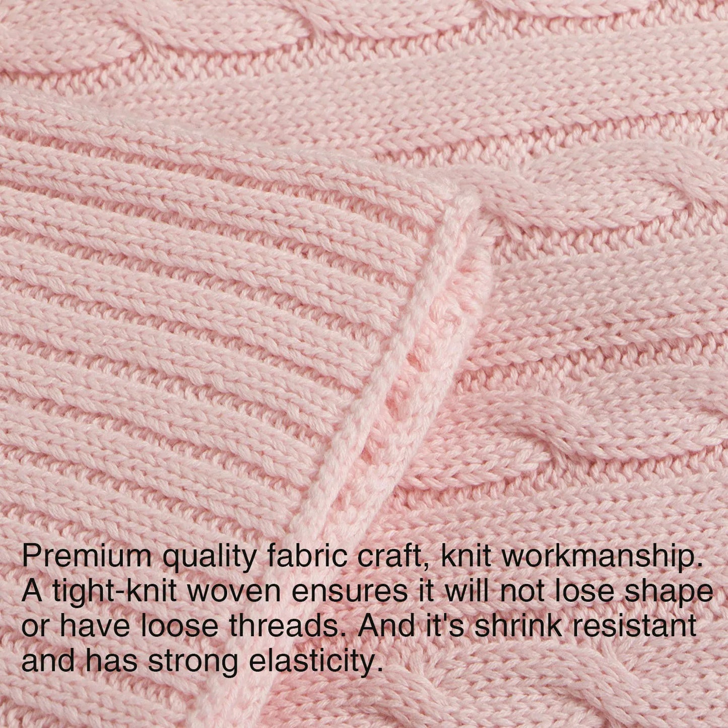 Baby and Toddler Crib Blanket, 100% Cotton Cable Knit , Soft, Warm, Unisex