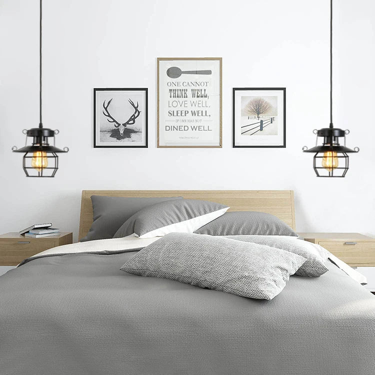 Vintage Loft Industrial Pendant Lights Hanging Lamp Modern Iron Cage Retro Loft Metal Lamps Retro Cafe Indoor Lighting Fixtures