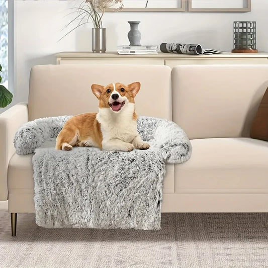 Pet Sofa Cushion, Dog and Cat Blanket with Soft Neck Pad