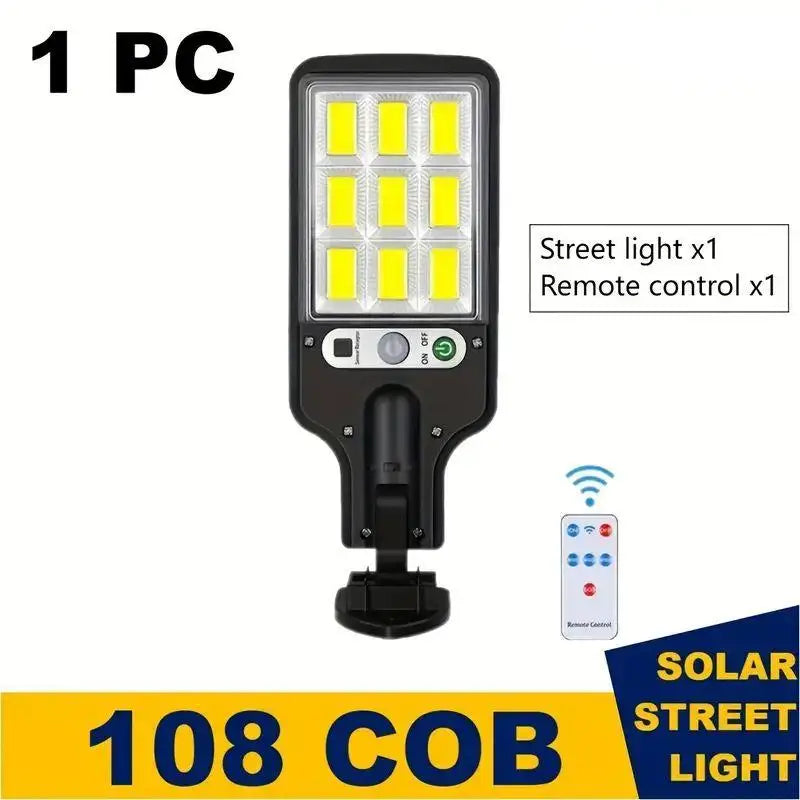 4 pc Solar Outdoor LED Wall Light, Waterproof