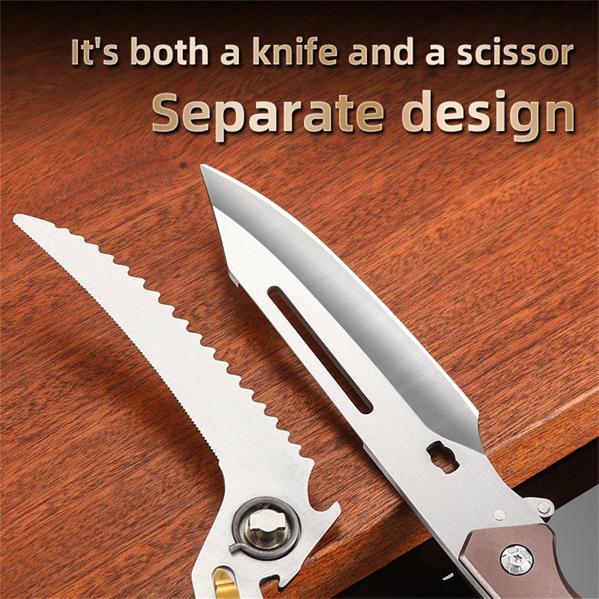 Heavy Duty Poultry Shears - for Chicken and Meat Cutting - Stainless, Multi-purpose