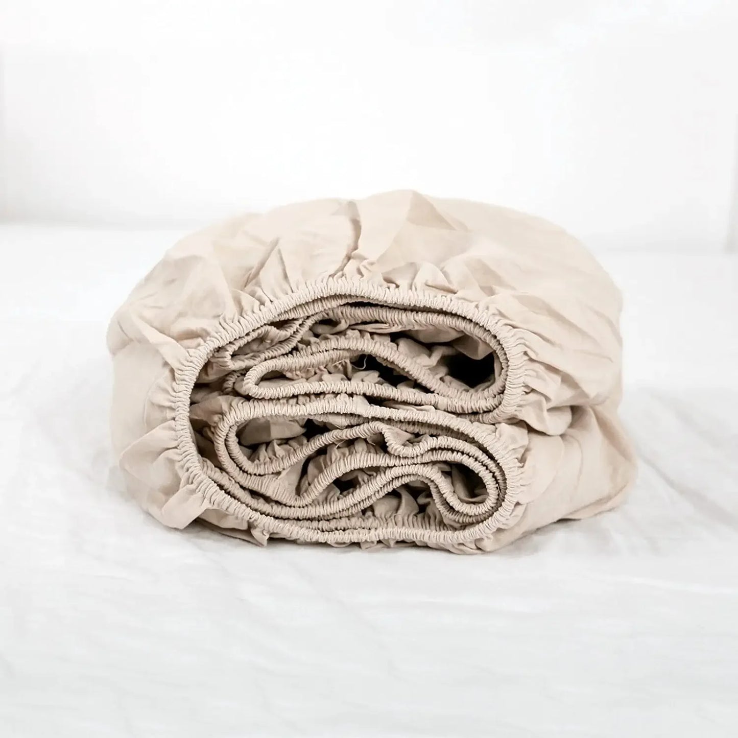 Simple & Opulence Linen Fitted Sheet (1 Piece) - 14 Inch Deep Pocket, Breathable