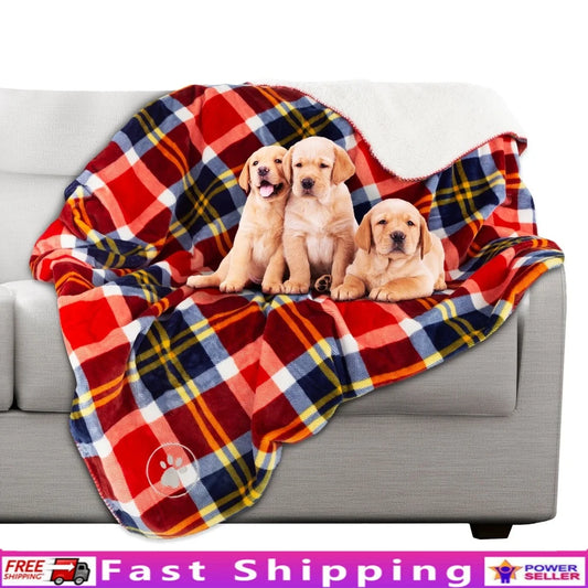 Waterproof Reversible Dog or Cat Blanket, Furniture Protector